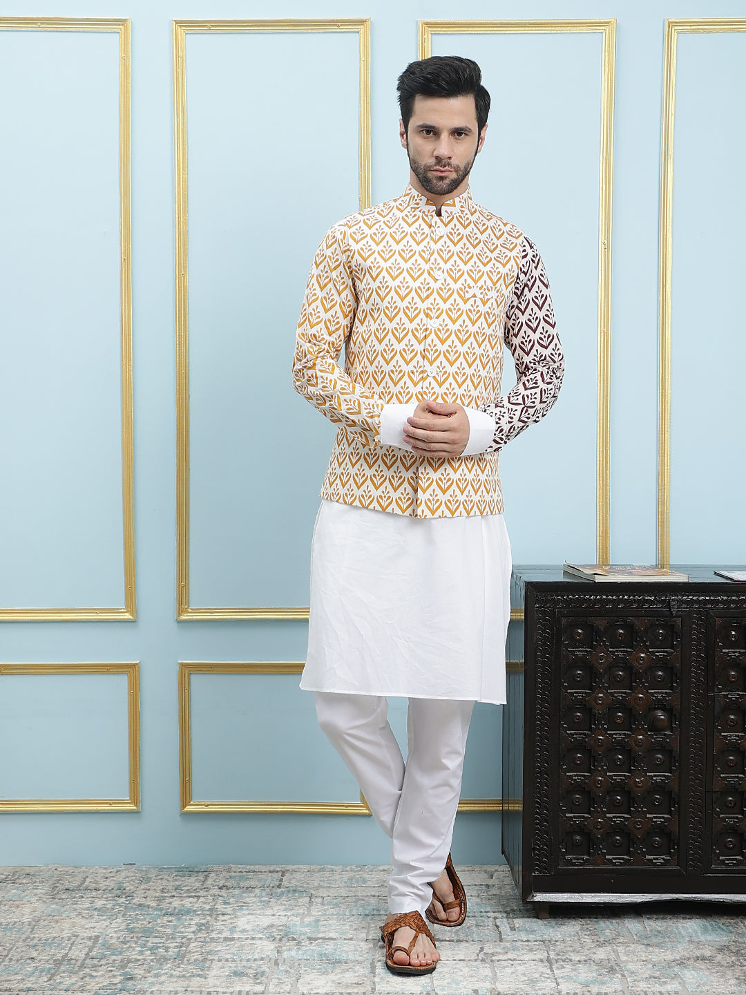 Printed Nehru Jacket