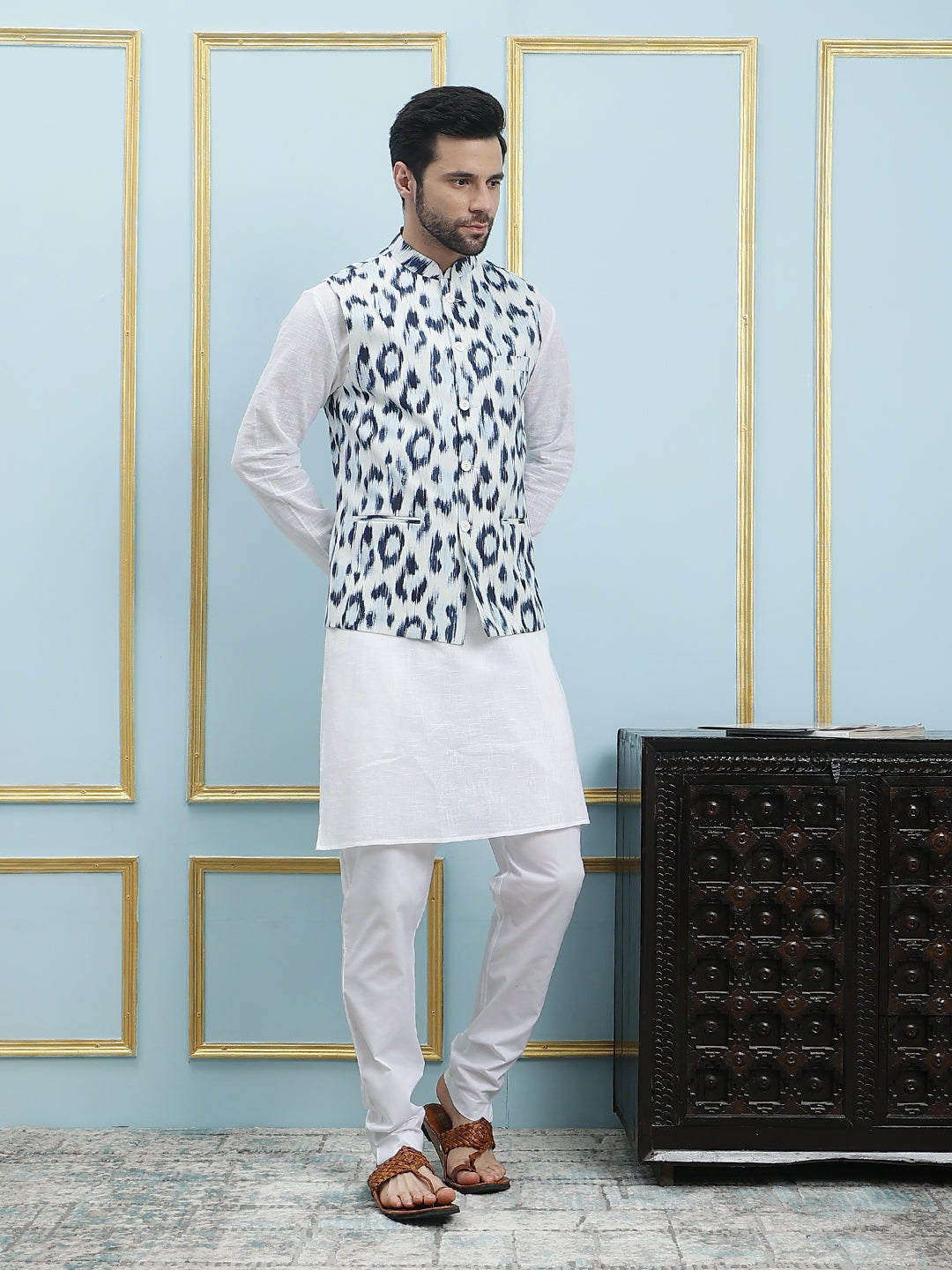 Printed Nehru Jacket