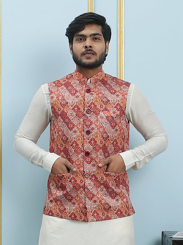 Printed Nehru Jacket