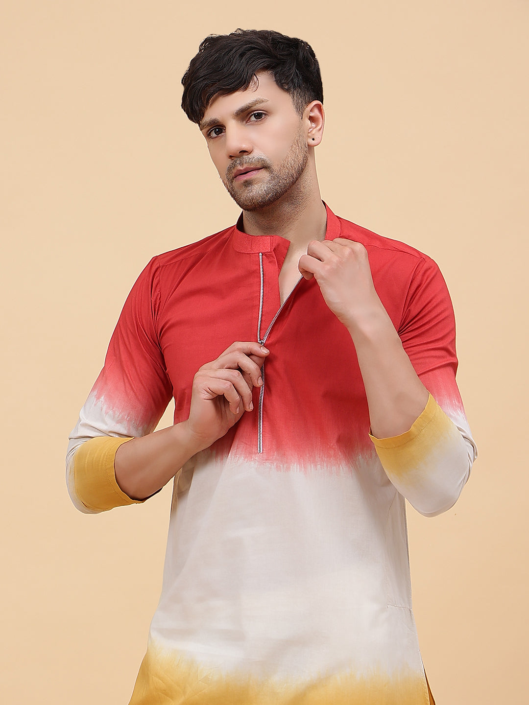 Ombre Dyed Pure Cotton Kurta