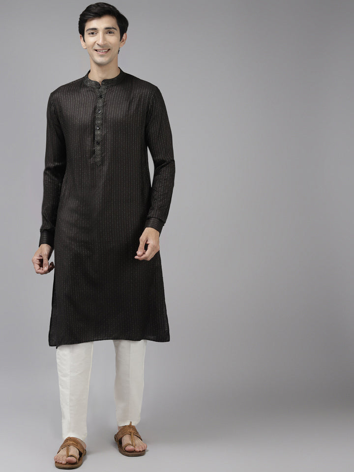 Silk Woven Straight Kurta