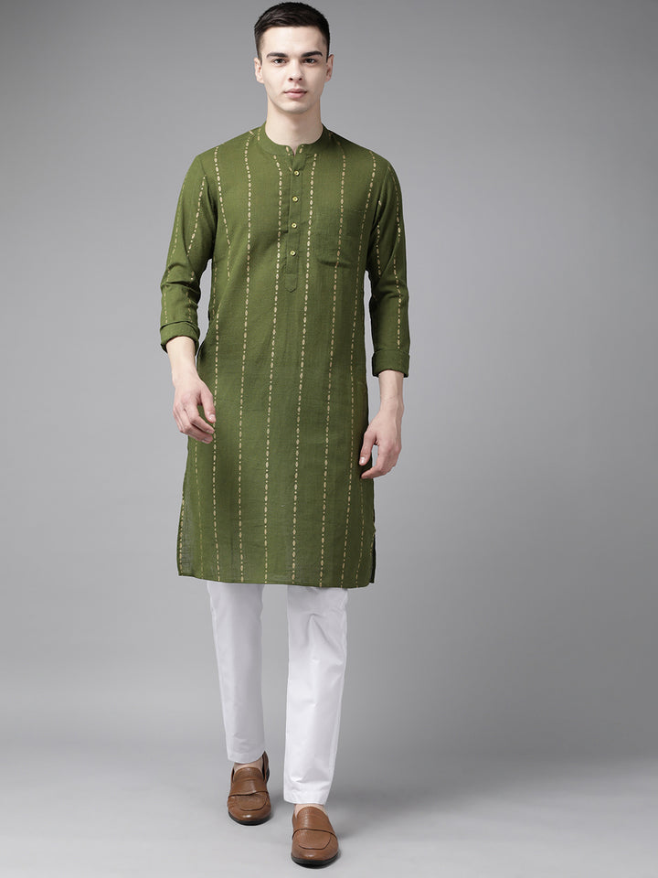 Stripe Printed Straight kurta