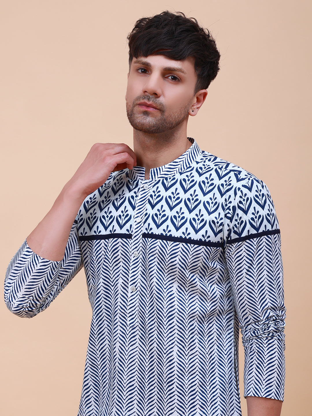 Printed Straight Cotton Kurta