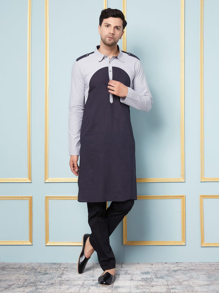 Solid Straight Cotton Kurta