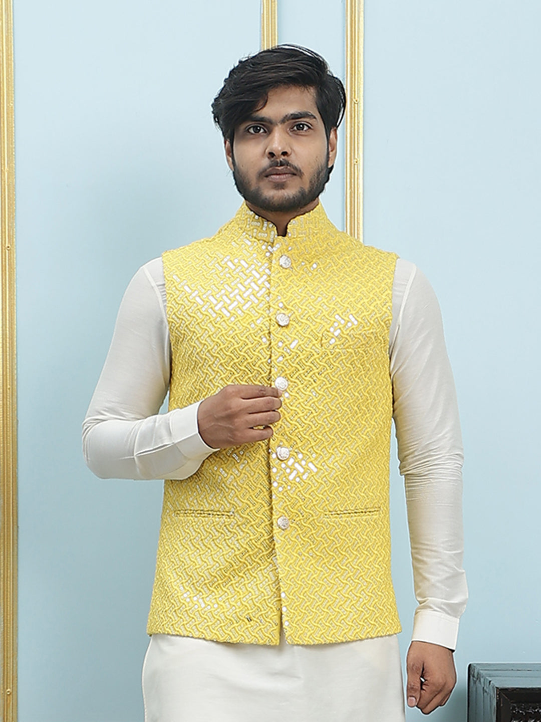 Embroidered Nehru Jacket