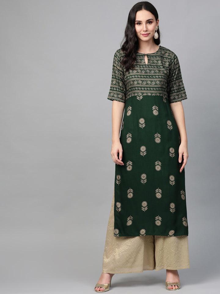 Printed Straight Kurta