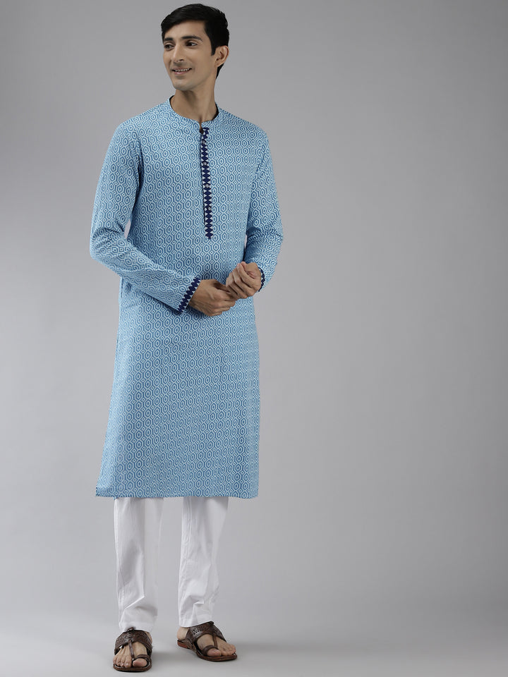 Printed Straight kurta with Pyjama