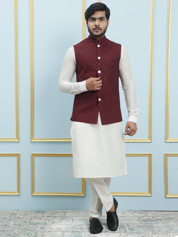 Embroidered Nehru Jacket