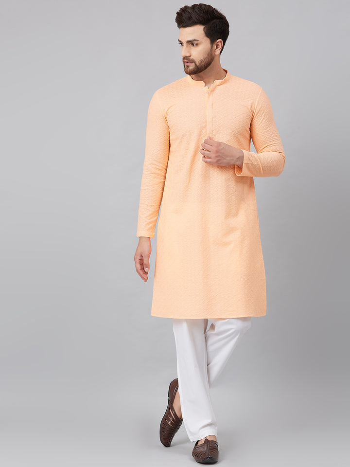 Chikankari Embroidered Straight kurta