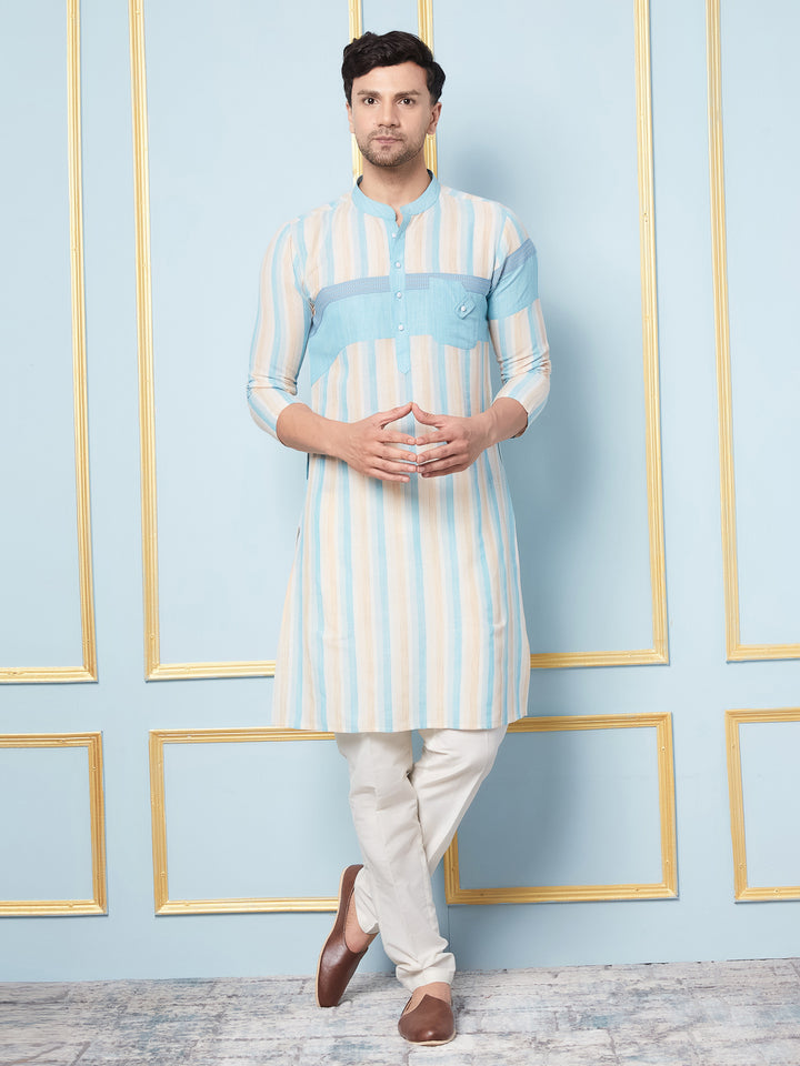 Woven Straight Cotton Kurta