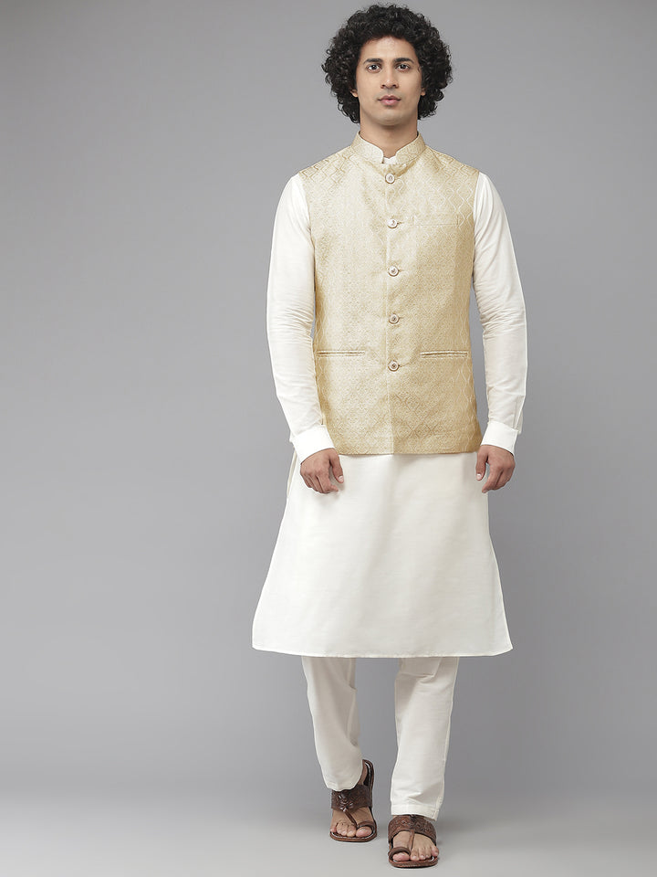 Woven Jacquard Nehru Jacket