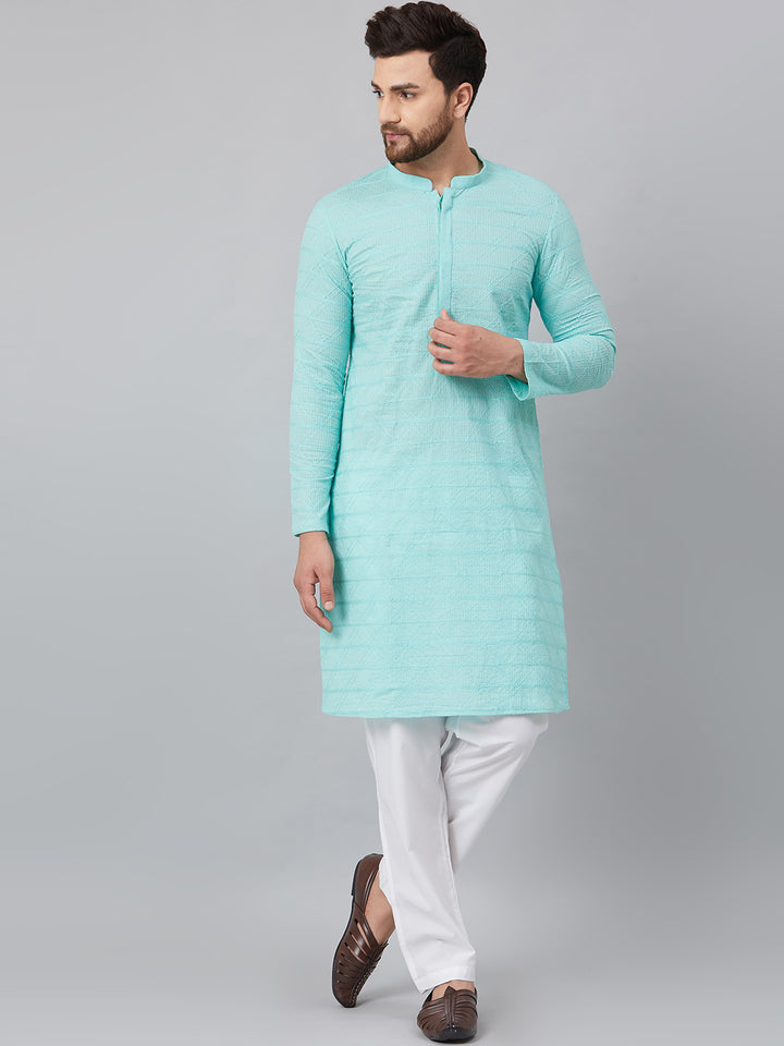 Chikankari Embroidered Straight kurta