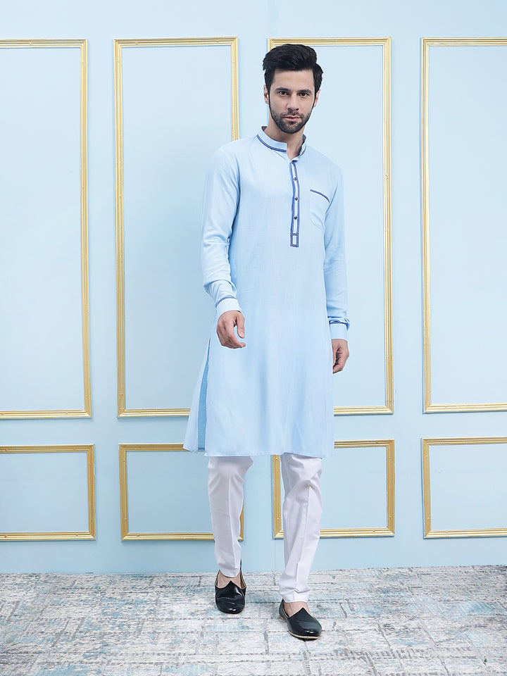 Solid Pure Cotton Straight Kurta