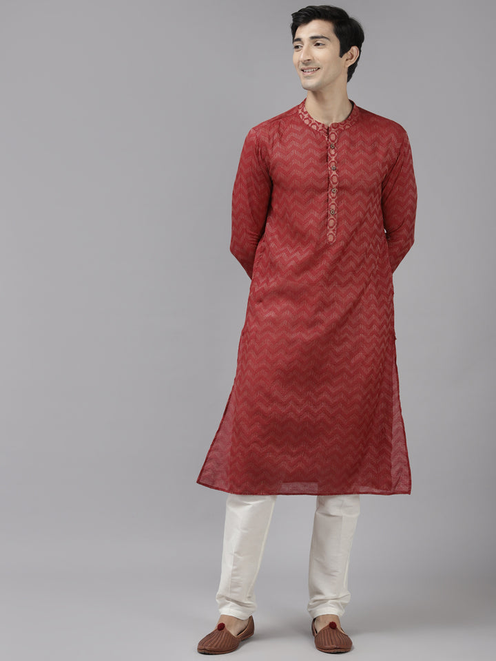 Silk Woven Straight kurta with Pyjama