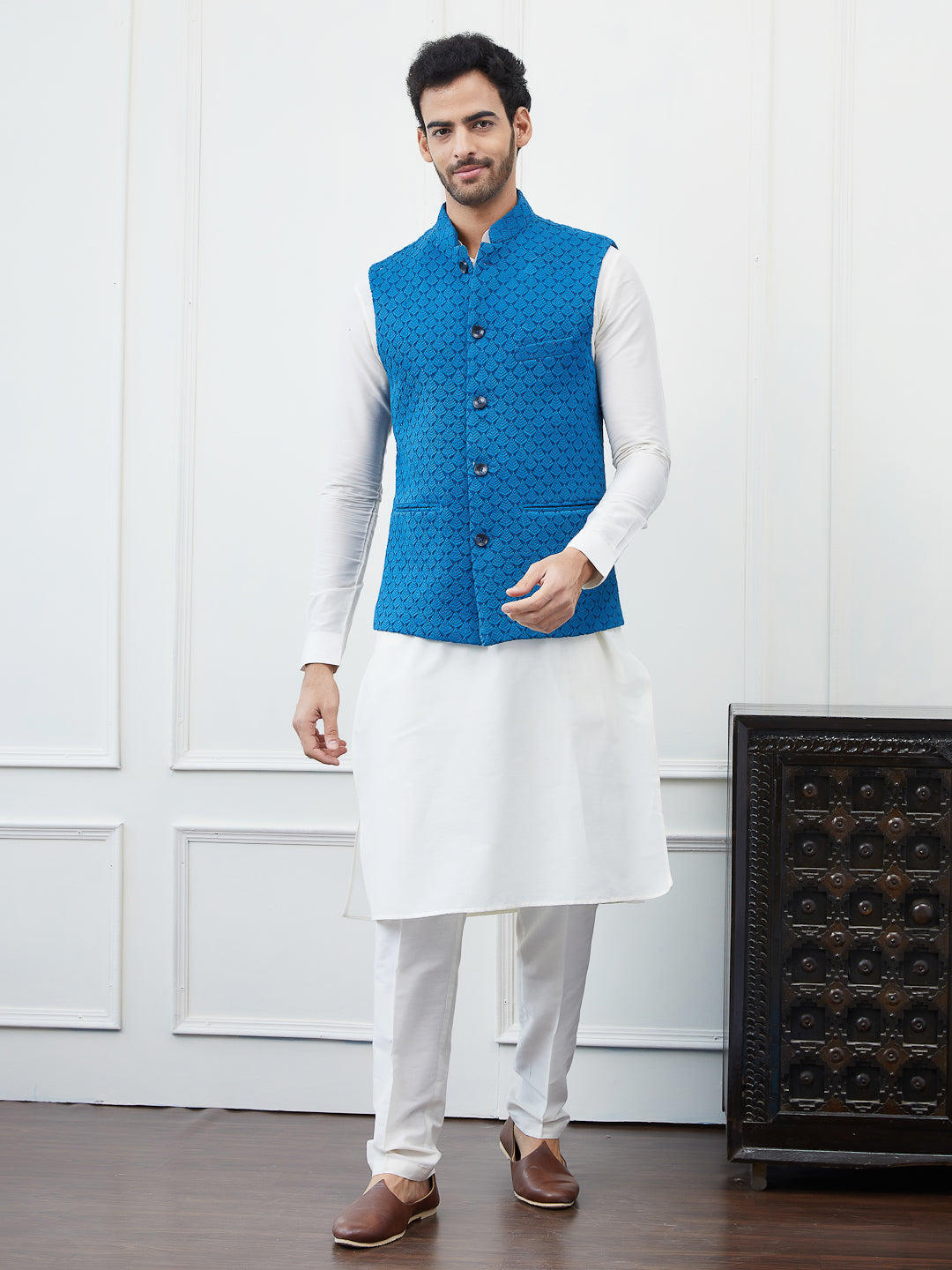 Embroidered Nehru Jacket