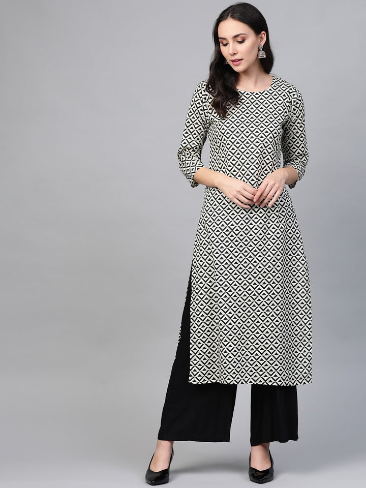 Printed Straight Kurta