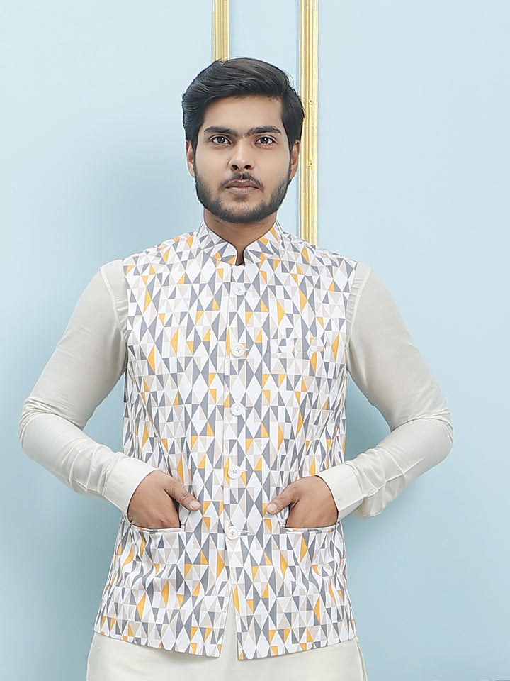 Printed Nehru Jacket