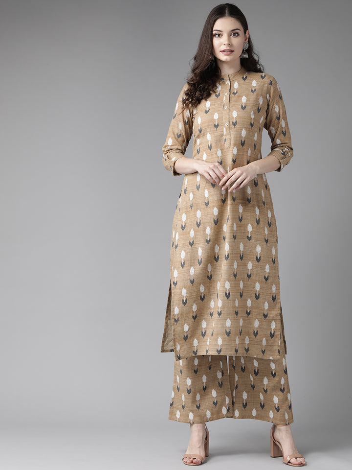 Printed Straight kurta with Palazzo