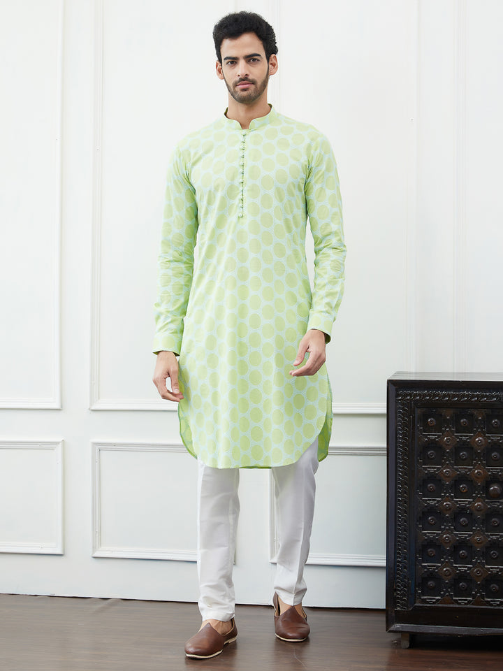 Embroidered Pure Cotton Straight Kurta