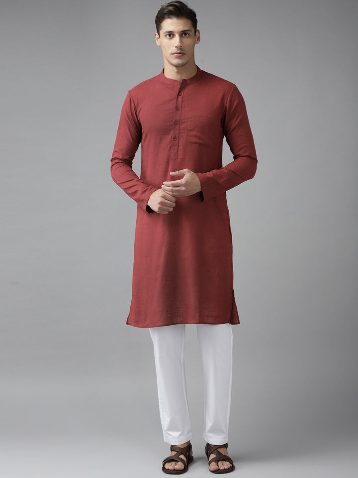 Cotton Slub Straight kurta with Pyjama