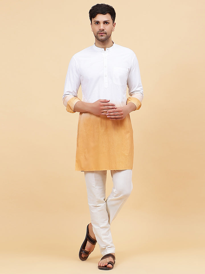 Ombre Dyed Pure Cotton Kurta