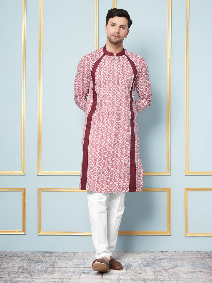 Geometric Printed Cotton Kurta