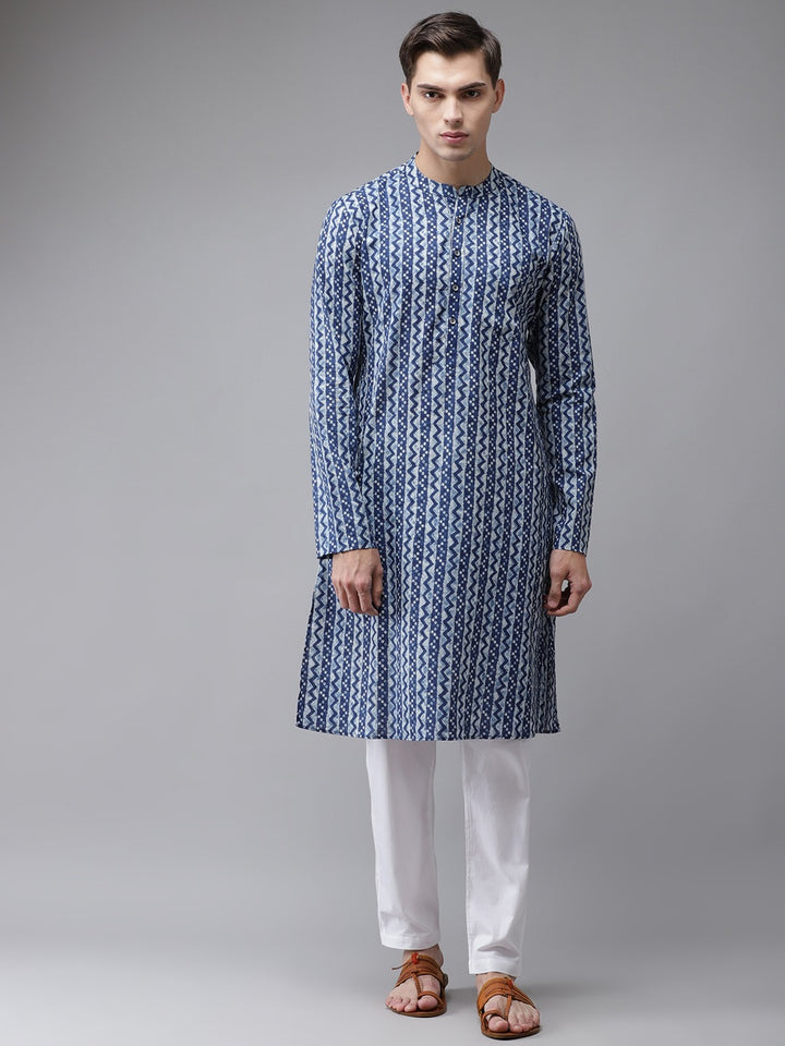 Pure Cotton Printed Regular kurta with trouser