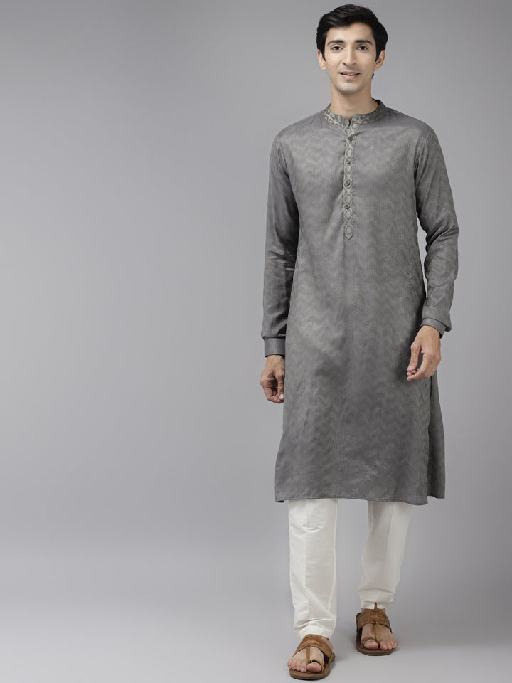 Silk Woven Straight kurta with Pyjama