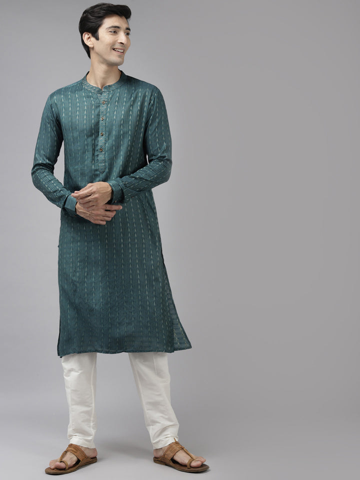 Silk Woven Straight Kurta