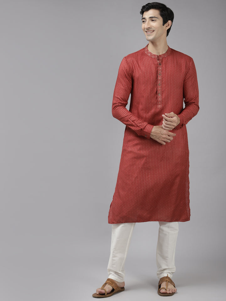 Silk Woven Straight kurta with Pyjama