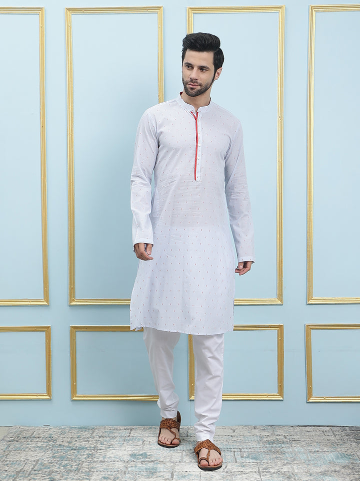 Printed Pure Cotton Striaght Kurta with Pyjama