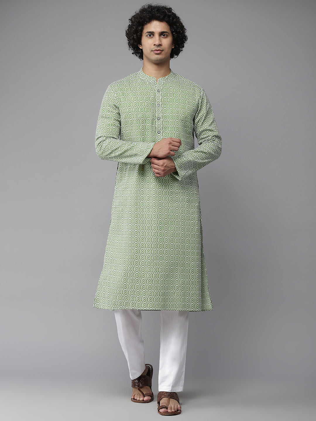 Printed Pure Cotton Straight Kurta