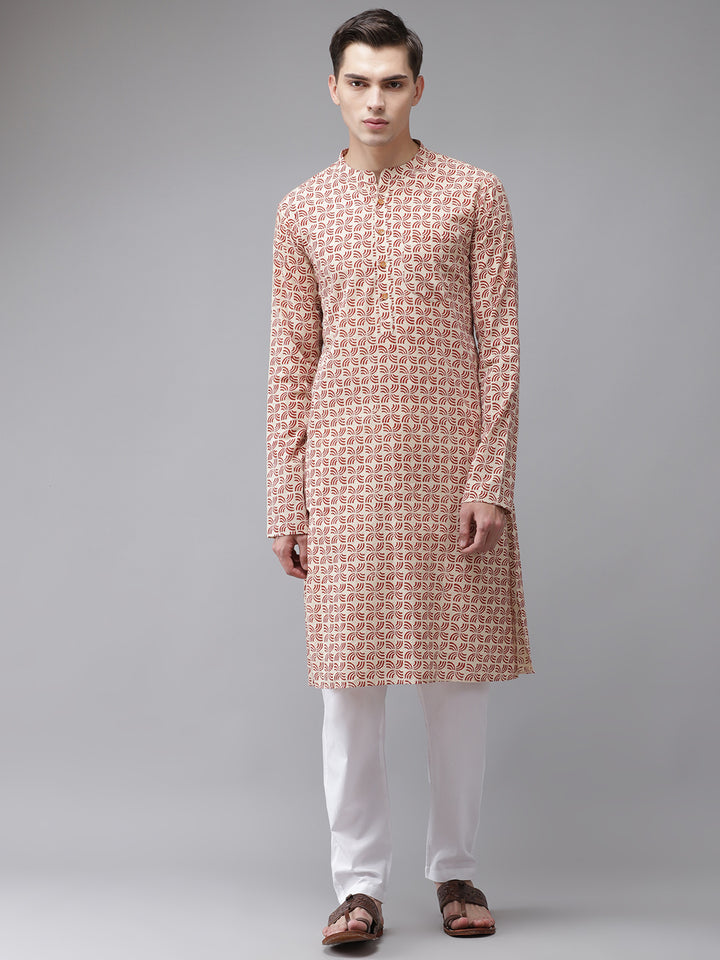 Handcrafted Block Printed Sustainable Straight Kurta with Pyjama