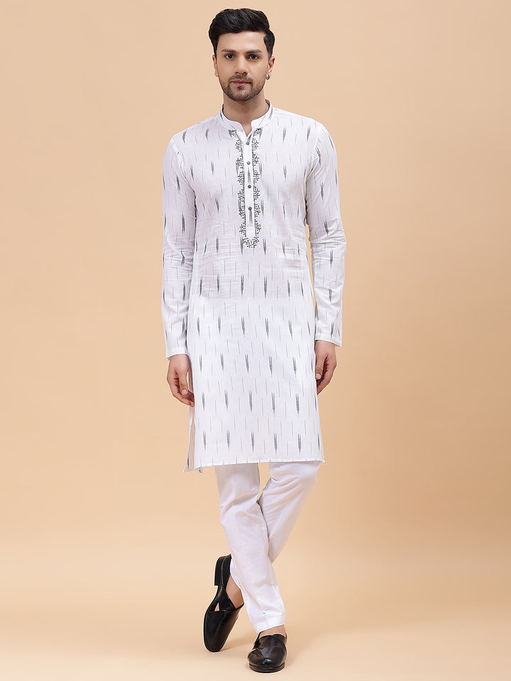 Pure Cotton Embroidered Straight kurta