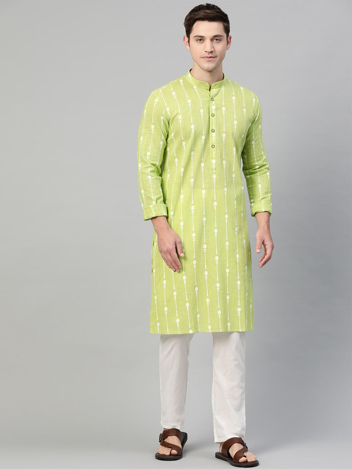 Printed Straight kurta with Pyjama