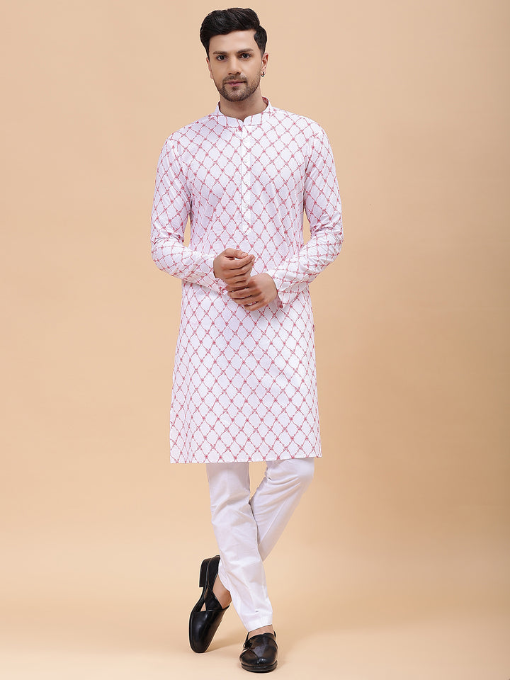 Pure Cotton Embroidered Straight kurta