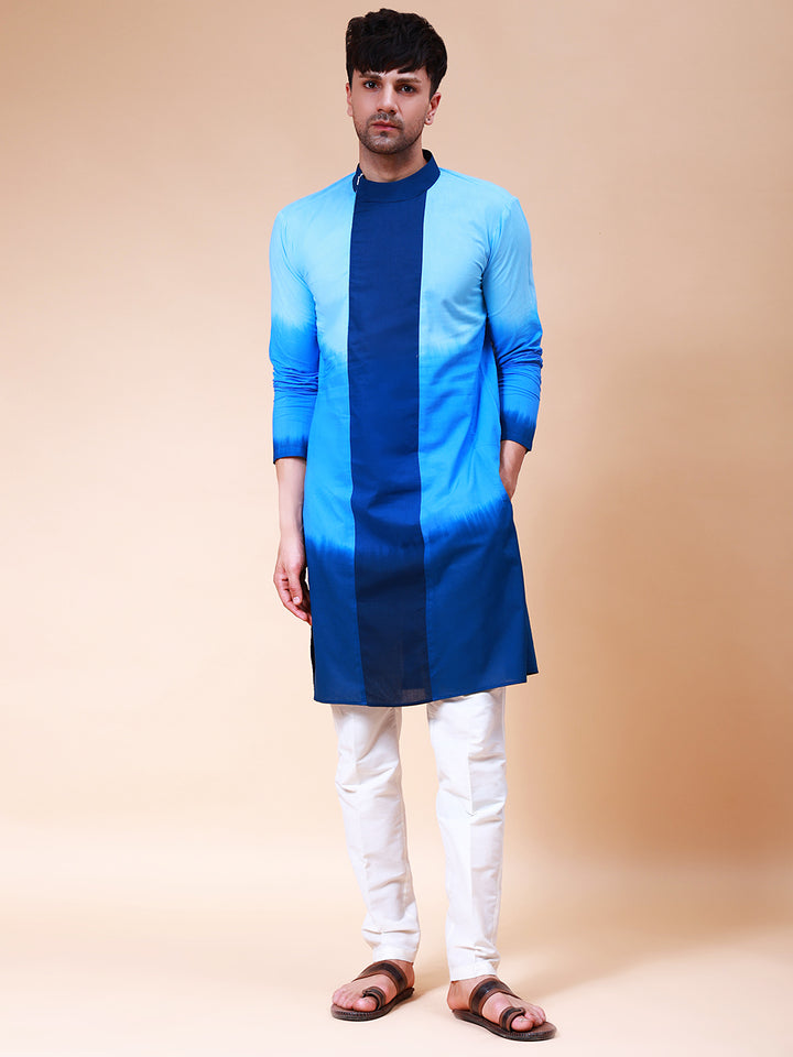 Ombre Dyed Pure Cotton Kurta