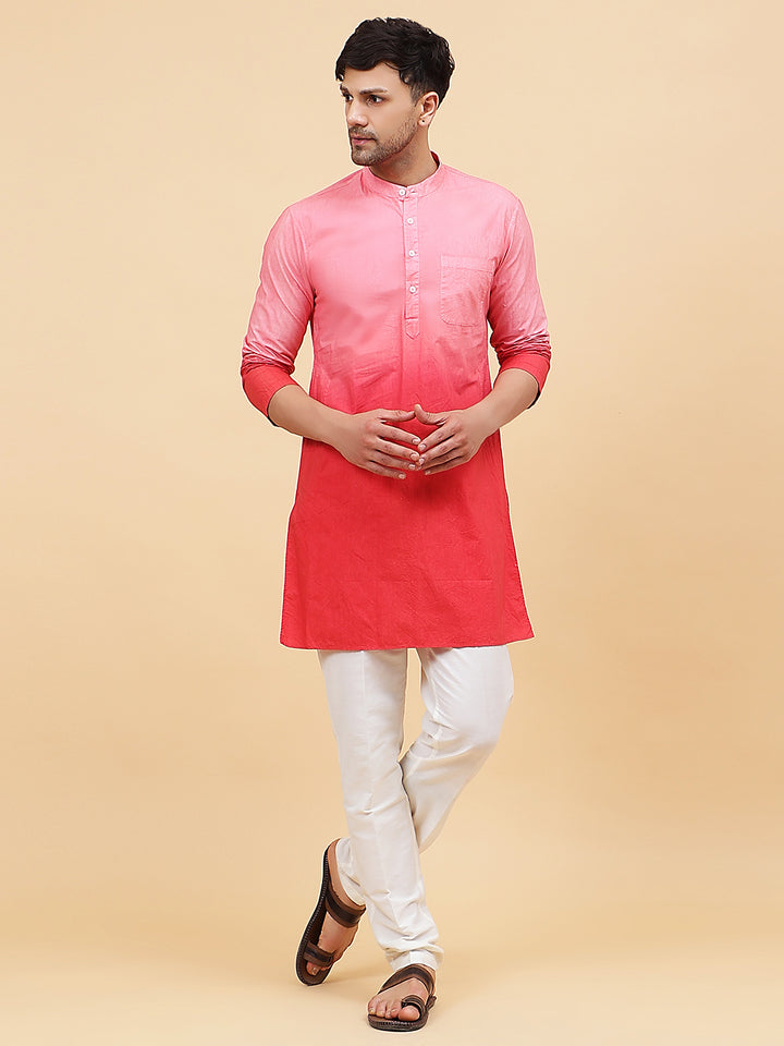 Ombre Dyed Pure Cotton Kurta