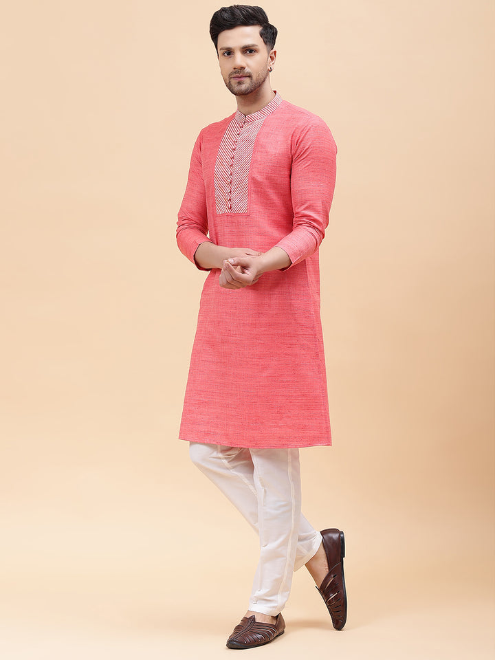 Handwoven Straight Silk Kurta