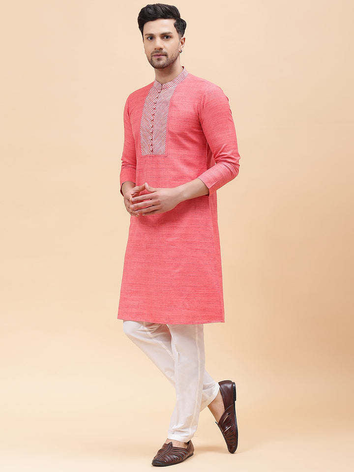 Handwoven Straight Silk Kurta