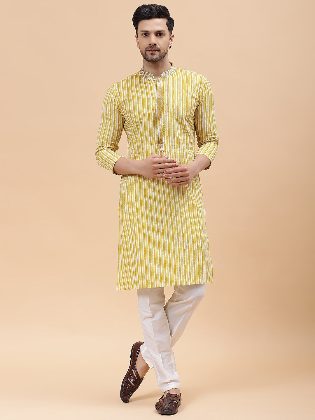 Pure Cotton Embroidered Straight kurta