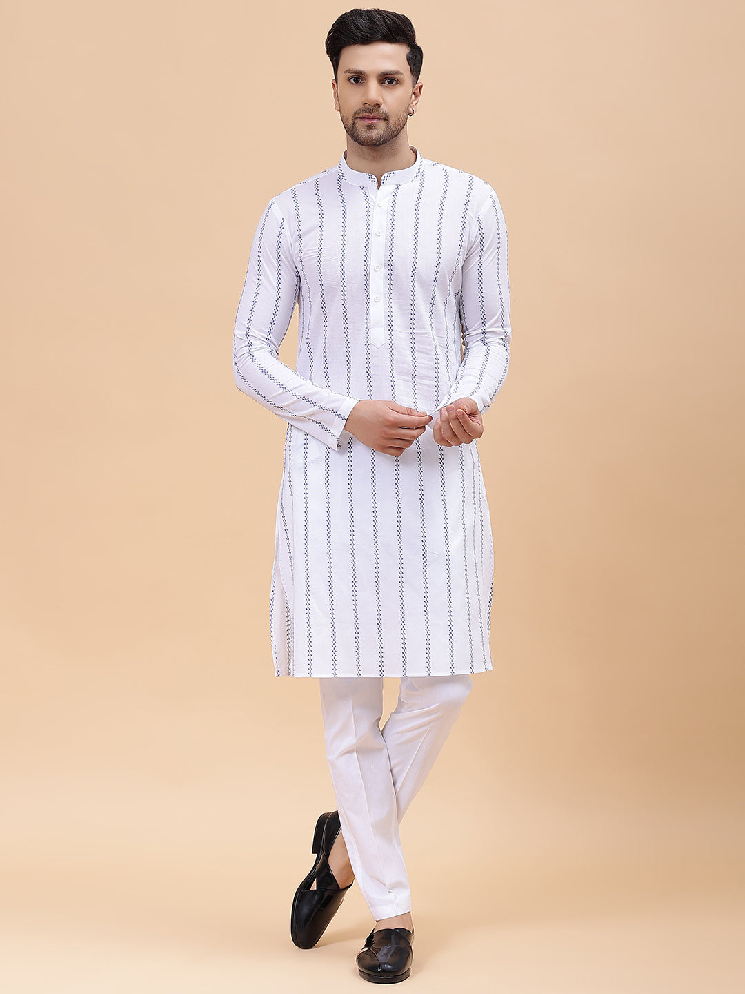 Pure Cotton Embroidered Straight kurta