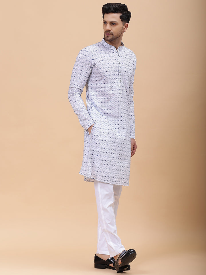 Pure Cotton Embroidered Straight kurta