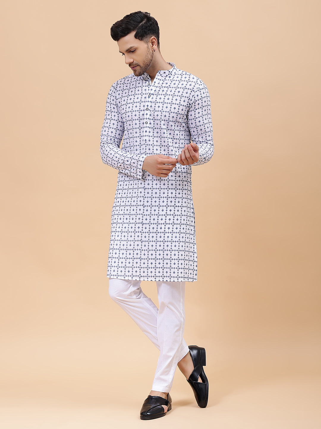 Pure Cotton Embroidered Straight kurta