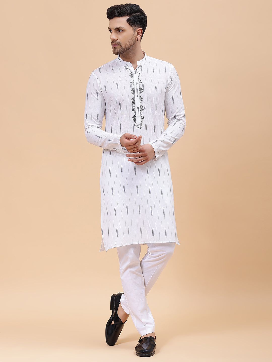 Pure Cotton Embroidered Straight kurta