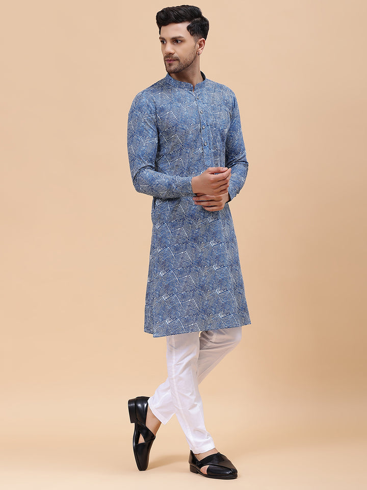 Pure Cotton Printed Straight kurta