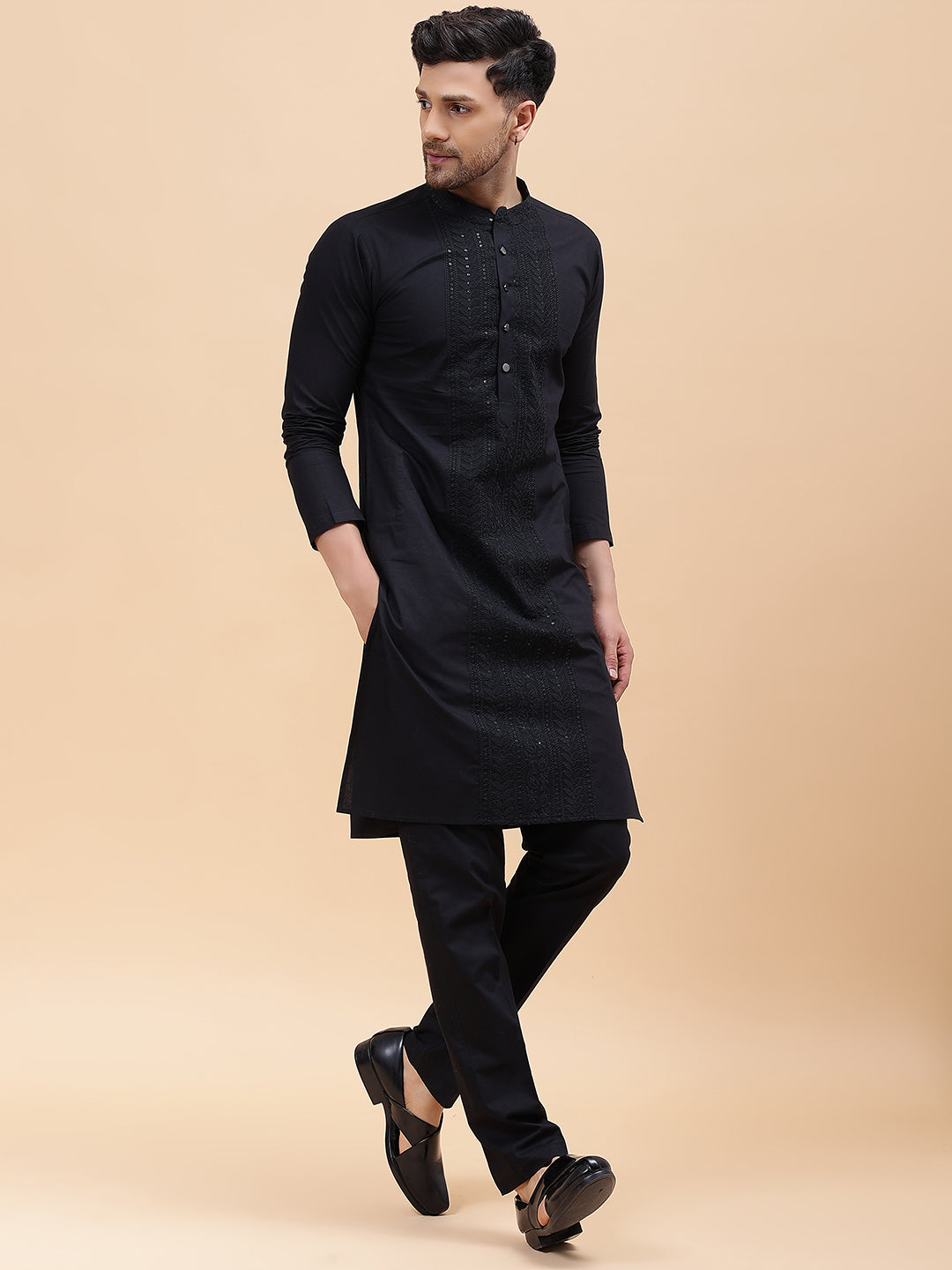 Pure Cotton Embroidered Straight kurta