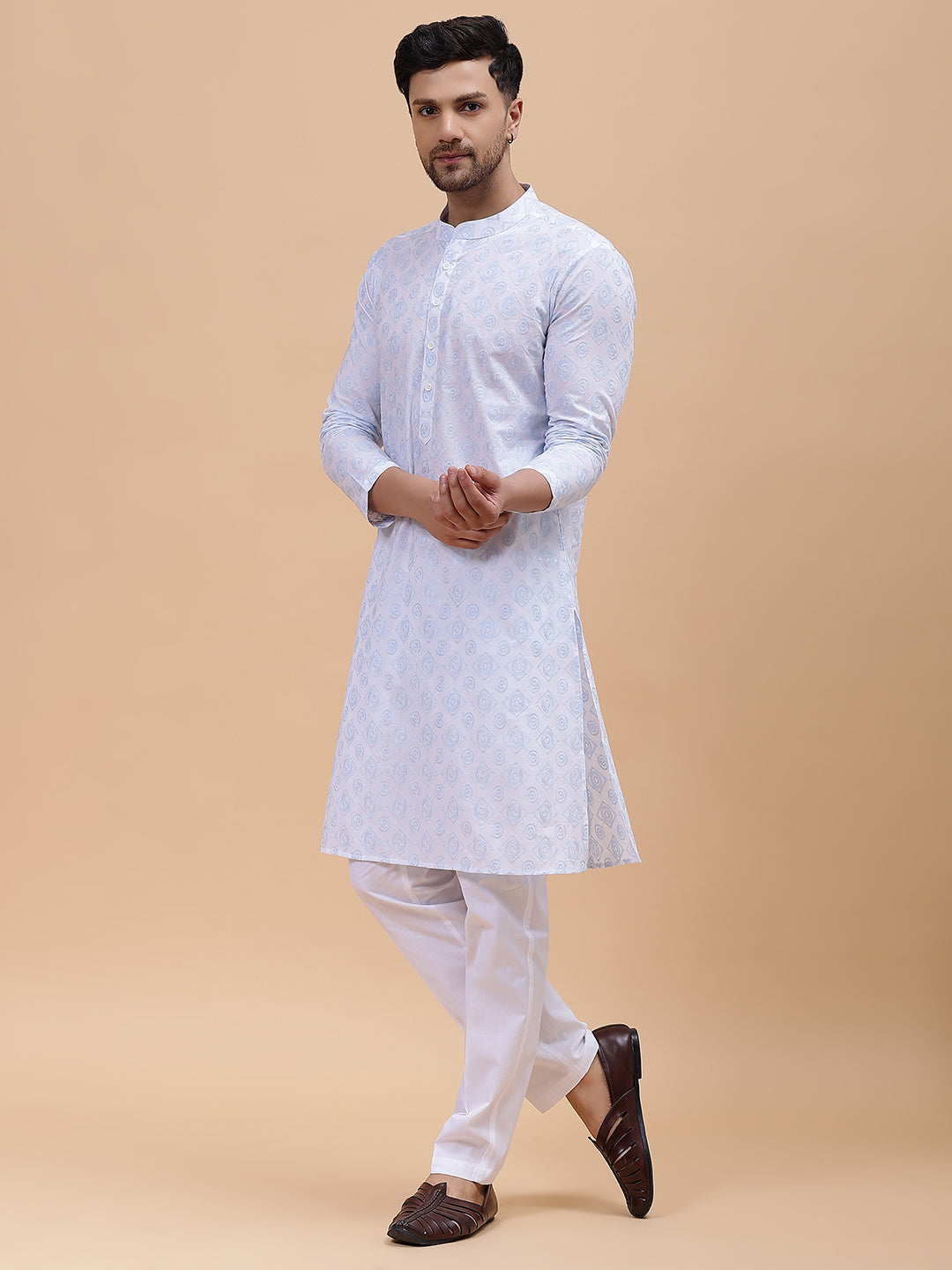 Pure Cotton Embroidered Straight kurta