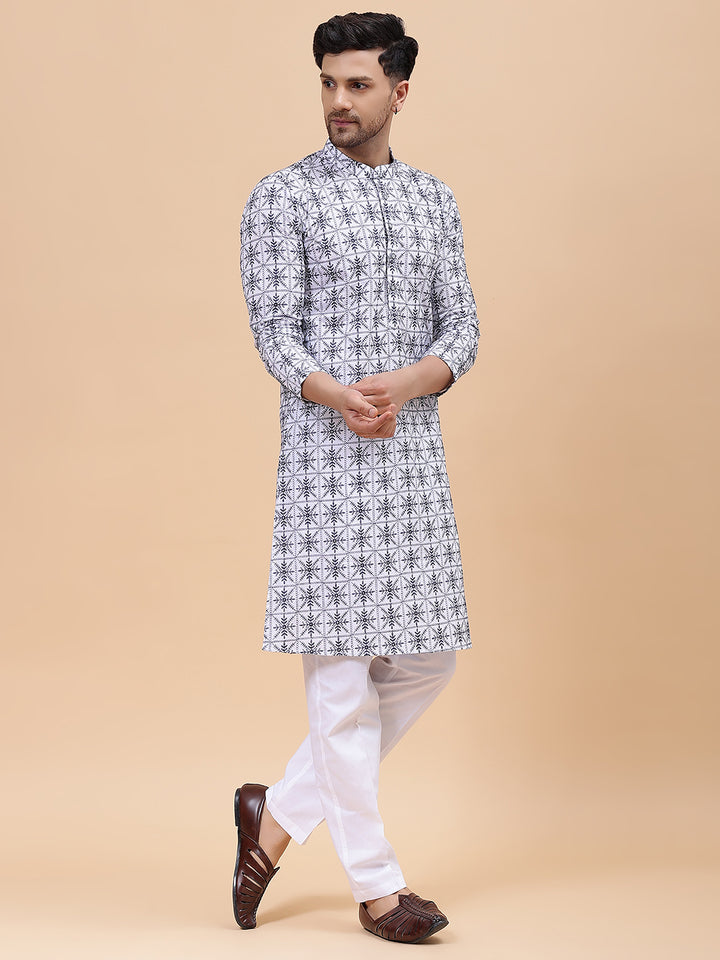 Pure Cotton Embroidered Straight kurta