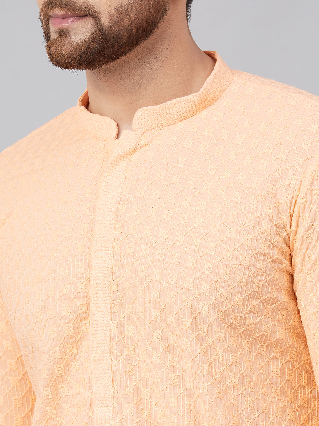 Chikankari Embroidered Straight kurta